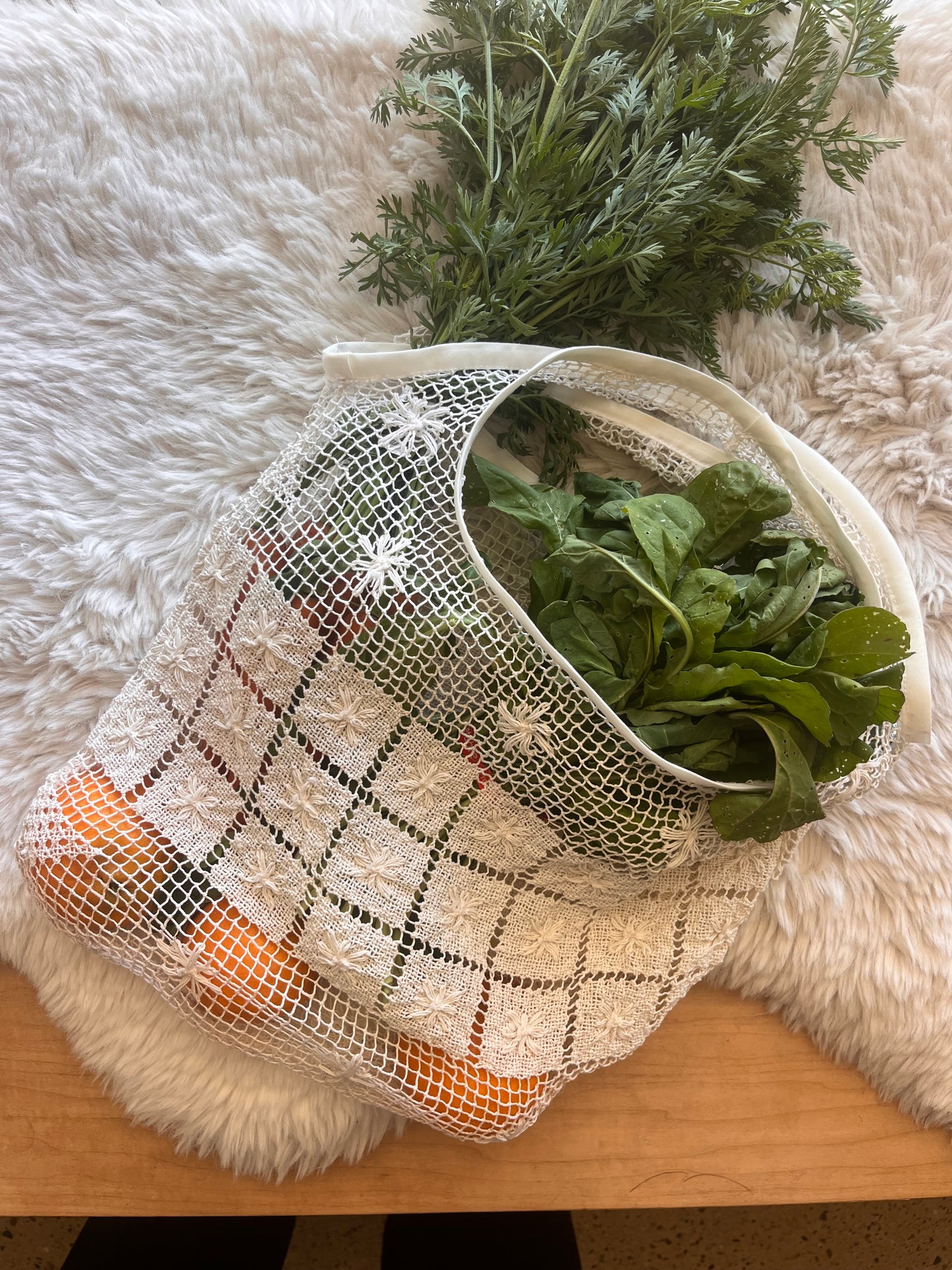 Vintage Lace Tote - Large