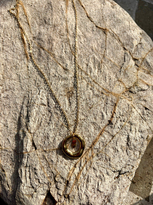Heritage Central Coast Wildflower Pendant - red fuscia